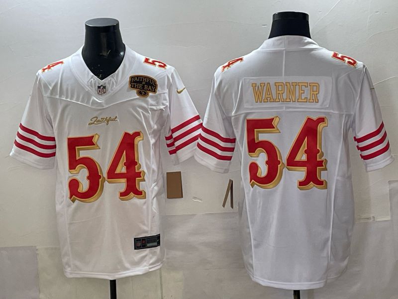 Men 2025 Nike San Francisco 49ers #54 Warner White 5th generation Limited NFL Jersey 043->san francisco 49ers->NFL Jersey